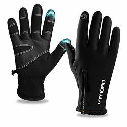 Mens Winter Gloves Tsuinz Cycling Gloves Touchscreen Warm Gloves Thermal Liner Running Gloves For Cycling Riding Running Skiing And Winter Outdoor Men Women Small
