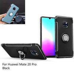 HUAWEI Mate 20 Pro Case 360 Rotating Ring Kickstand Protective Case Tpu+pc Shock Absorption Double Protection Cover Compatible With Magnetic Car Mount For