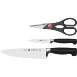 Zwilling Four Star Knife & Scissors Set 3 Piece