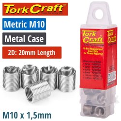Craf Thread Repair Kit M10 X 2D Replacement Inserts 5PCE