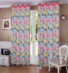 Lushomes Lined Door Window Eyelet Curtains Circles Drapers LH-CRTN17B