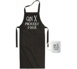 Gen X Proudly 1968 Apron & Mug Combo