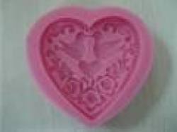 Mandarin Duck Heart Silicone Mould Size Of Mould 5.5x5.2cm