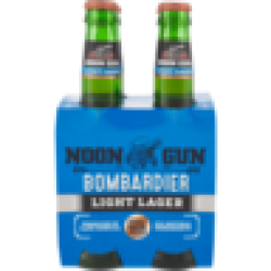 Bombardier Light Lager Beer Bottles 4 X 340ML