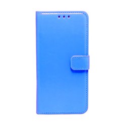 Deluxe Pu Leather Book Flip Cover Huawei Y3 2018 - L. Blue