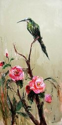 LuxorPre Oil Painting 'chinese Bird And Flower Painting' 8 X 16 Inch 20 X 41 Cm On High Definition HD Canvas Prints Is For