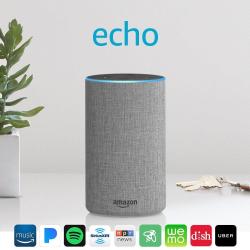 Amazon Echo 2ND Generation - Smart Speaker With Alexa - Heather Gray Fabric