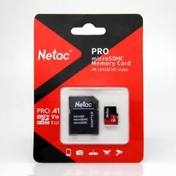 Netac - P500 Extreme Pro 32GB Class 10 V10 U1 Microsdhc Card & Adaptor