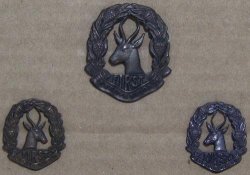 First Reserve Brigade Worn In 1940 - 1942 Complete Set Cap And Collar Badge