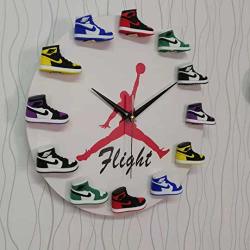 clock with mini jordans