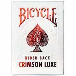 Us Playing Cards Bicycle Rider Back Crimson Luxe Red Co