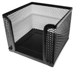 : M400 Wire Mesh Metal Cube Holder Black
