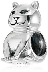 Chamilia Sterling Silver Cat Bead Charm