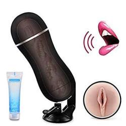 Masturbator Male With Strong Suction Base For Hands Free Fun Paloqueth Man Masturbation Cup With Porn Star Moaning Feature 10 Vibration Modes For Life Like Experience