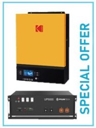 Kodak King 5KW Pylontech UP5000 4.8KWH Off-grid System SEHM12