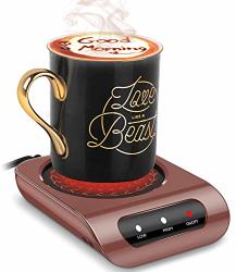 Bontime Mug Warmer - Coffee Mug Warmer For Desk With Auto Shut Off Easy To Use And Clean Enjoy Warm Coffee & Tea Anytime