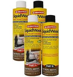 Abatron Liquidwood Kit Epoxy Wood Consolidant 6 Oz Each Part A & B By Abatron
