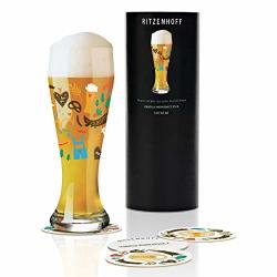 Ritzenhoff Weizen Wheat Beer Glass By Izabella Markiewicz 500ML With 5CRYSTAL Glass Coasters
