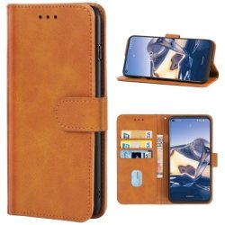 Leather Phone Case For Nokia 8 V 5G Uw Brown
