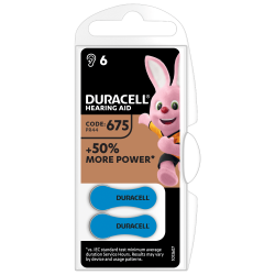 Duracell DA675 6 Pack Hearing Aid Battery