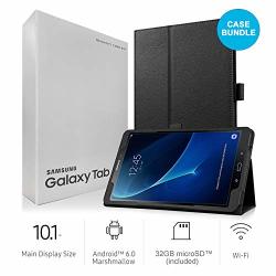 Samsung Galaxy Tab A SM-T580 10.1-INCH Touchscreen 32 Gb Tablet 2 Gb RAM Wi-fi Android Os Black International Version Bundle With Case Screen Protector