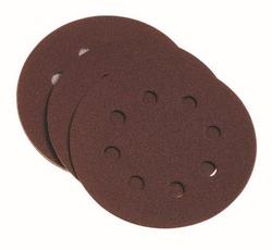 Tork Craft Sanding Disc Velcro 150MM 80 Grit With Holes 10 PK