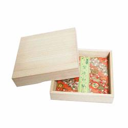 Wood Japanese Origami Folding Paper Case Box Storage Container