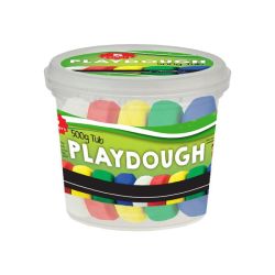 Play Dough Bucket - 5 Assorted Colours 100G Per Colour