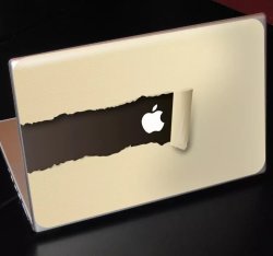Macbook Torn Paper Sticker