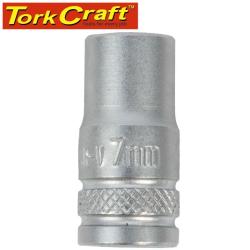 Tork Craft Socket 7MM 1 4' Drive Crv 12 Point TC63007