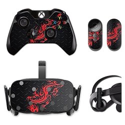 Mightyskins Protective Vinyl Skin Decal For Oculus Rift CV1 Wrap Cover Sticker Skins Red Dragon