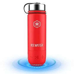 Icewater 3-IN-1 Smart Stainless Steel Water Bottle Glows To Remind You To Stay Hydrated +bluetooth Speaker+ Dancing Lights 20 Oz Stay Hydrated And Enjoy Music Great