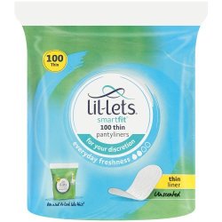 Lil-Lets Pantyliners Essentials Unscented 100 Pack