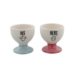 Eggcellent Egg Cups Set - His And Hers