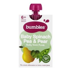 Bumbles Puree Spin pea&pear 120GR
