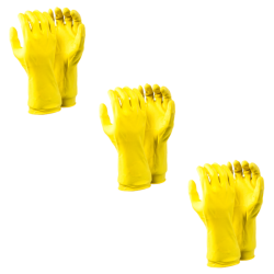 Yellow Household Rubber Glove - M