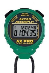 Accusplit AX725 Pro Memory 16 Dual Line Stopwatch Green