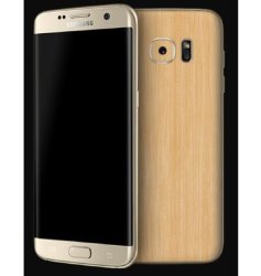 Samsung Galaxy S7 Edge Premium 3M Carbon Fibre Back Skin Bamboo