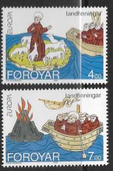 Faroe Mnh 1994 Europa Religion Ship Um - Cat = R50