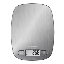 Taurus Digital Kitchen Scale Battery Operated Stainless Steel