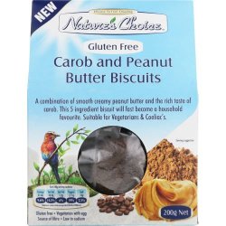 Nature's Choice Gluten Free Caron And Peanut Butter Biscuits 200G