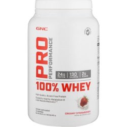GNC Pro Performance 100% Whey Protein Creamy Strawberry 908G