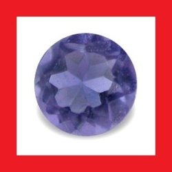 Iolite - Tanzanite Blue Purple Round Cut - 0.085CTS