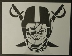 Tns Store Raiders Chucky Custom 8.5" X 11" Stencil Sheet