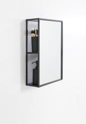 H&S Rectangle Storage Mirror - Black