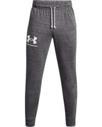 Men's Ua Rival Terry Joggers - Pitch Gray Full HEATHER-012 Md