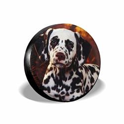 Dalmatian Cccccccocccc Universal Spare Tire Cover Is Dust-proof Waterproof Sun-proof And Corrosion-resistant Suitable For Jeep Trailer Rv Suv And Most Cars. 4 Sizes For You