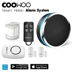 Coowoo ST30 Professional Wireless Smart Home Security Alarm System Diy Kit App Control By Smartphone Works With Amazon Alexa