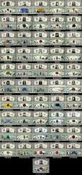 A Complete Set Of 50 State Dollar Bills - Amazing