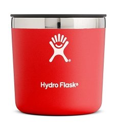 Hydro Flask 10 Oz Rocks Cup- Stainless Steel & Vacuum Insulated - Whiskey Glass Press-in Lid - Lava
